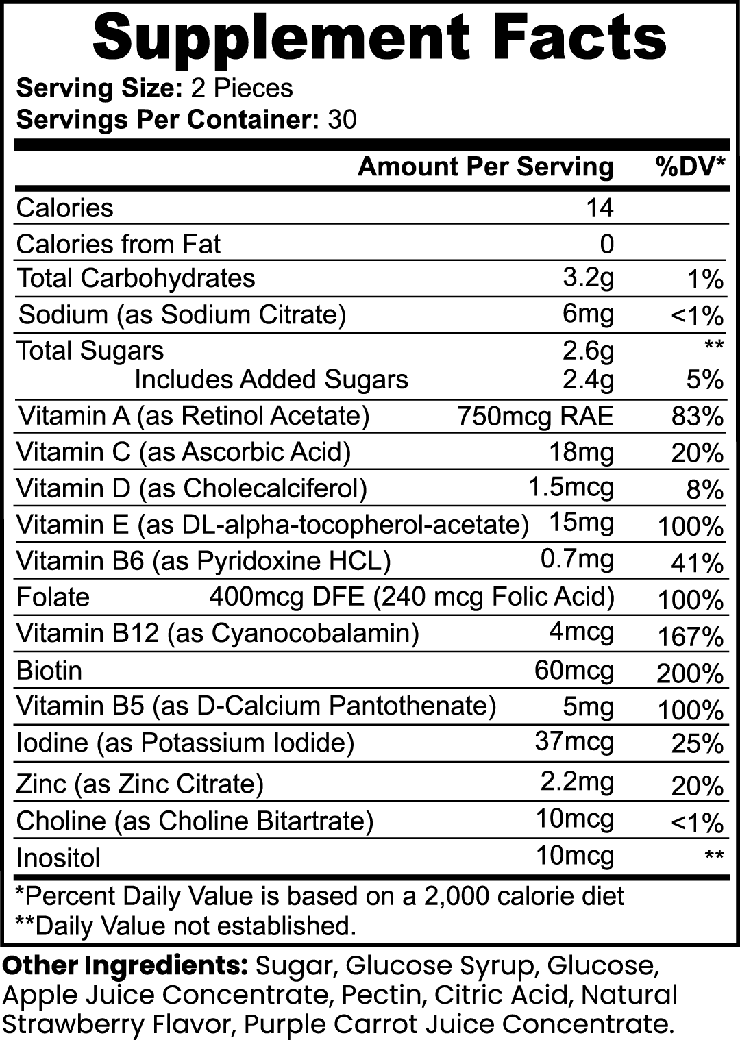 Grown Up Multivitamin Gummies